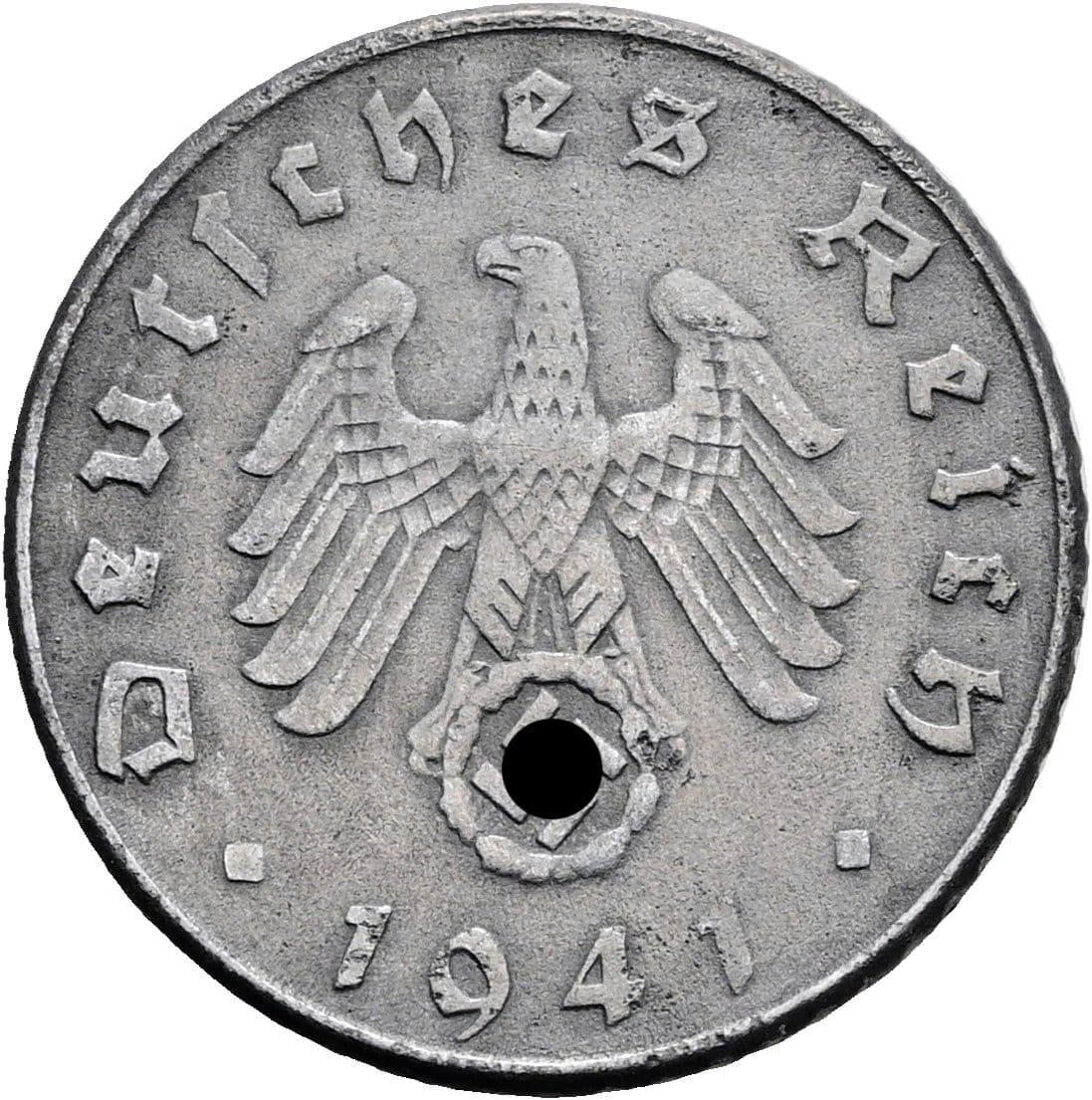 5 Reichspfennig 1941 D – Rückseite