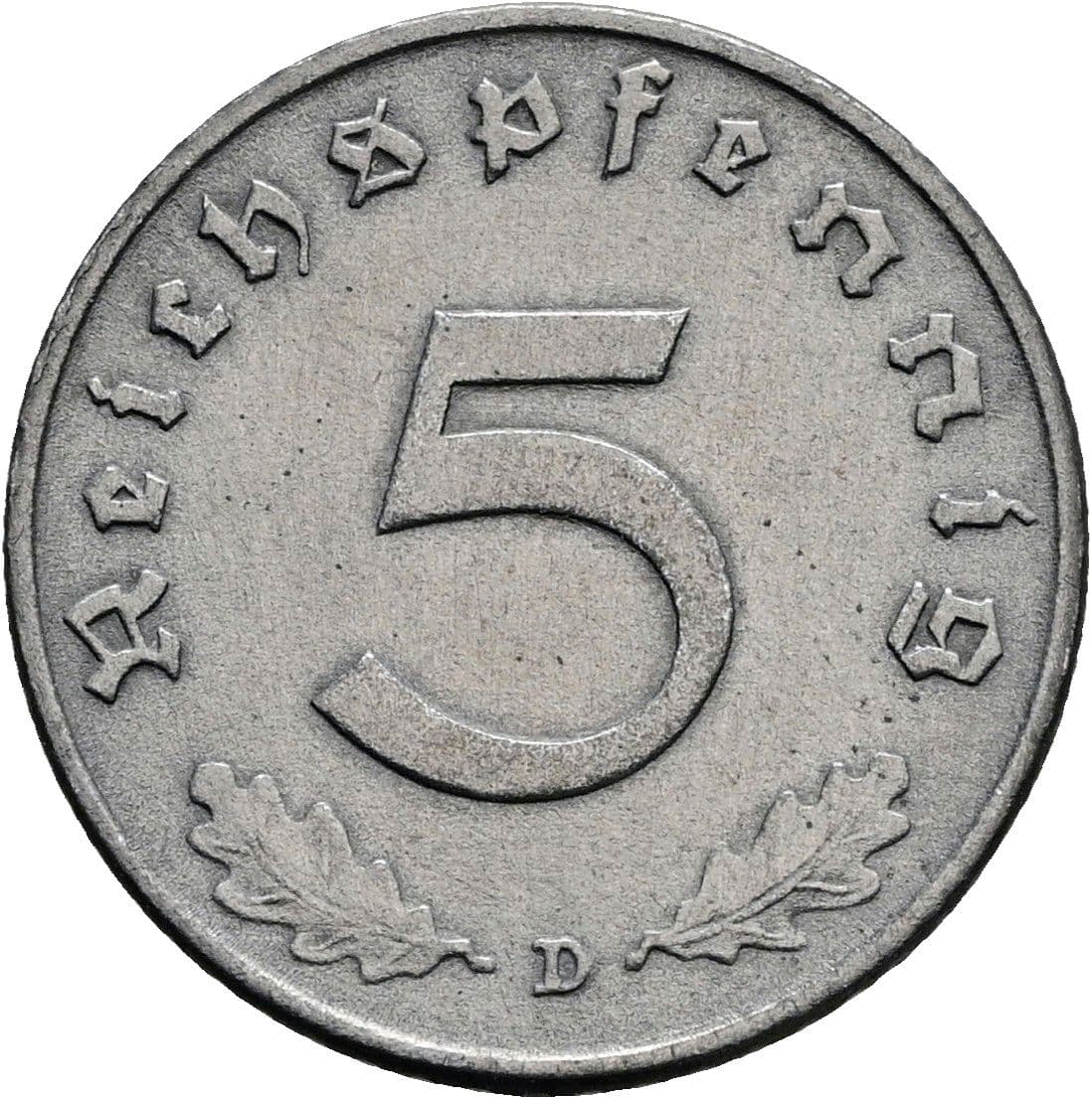 5 Reichspfennig 1941 D – Vorderseite