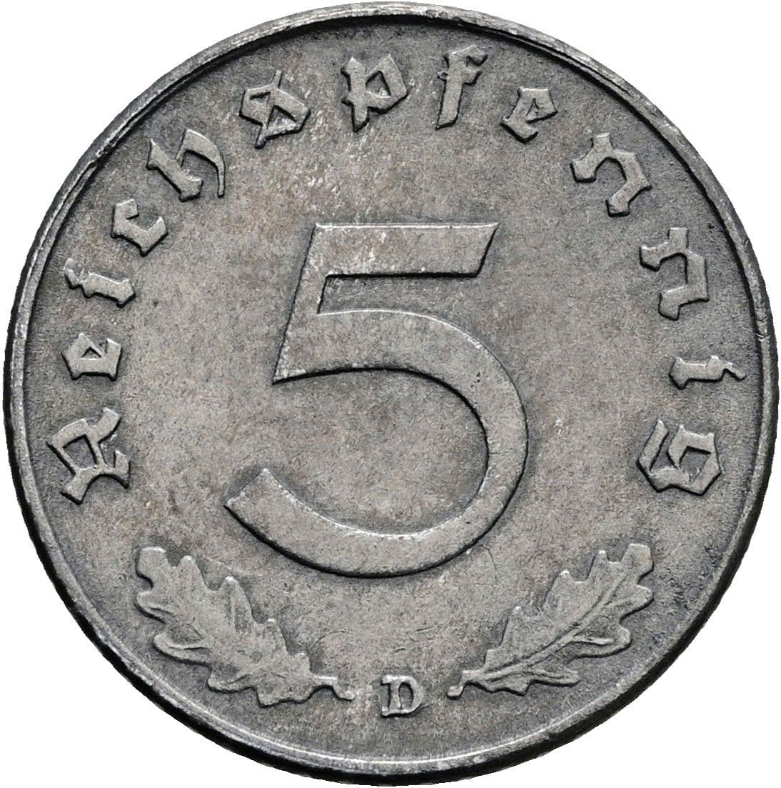 5 Reichspfennig 1941 D – Vorderseite