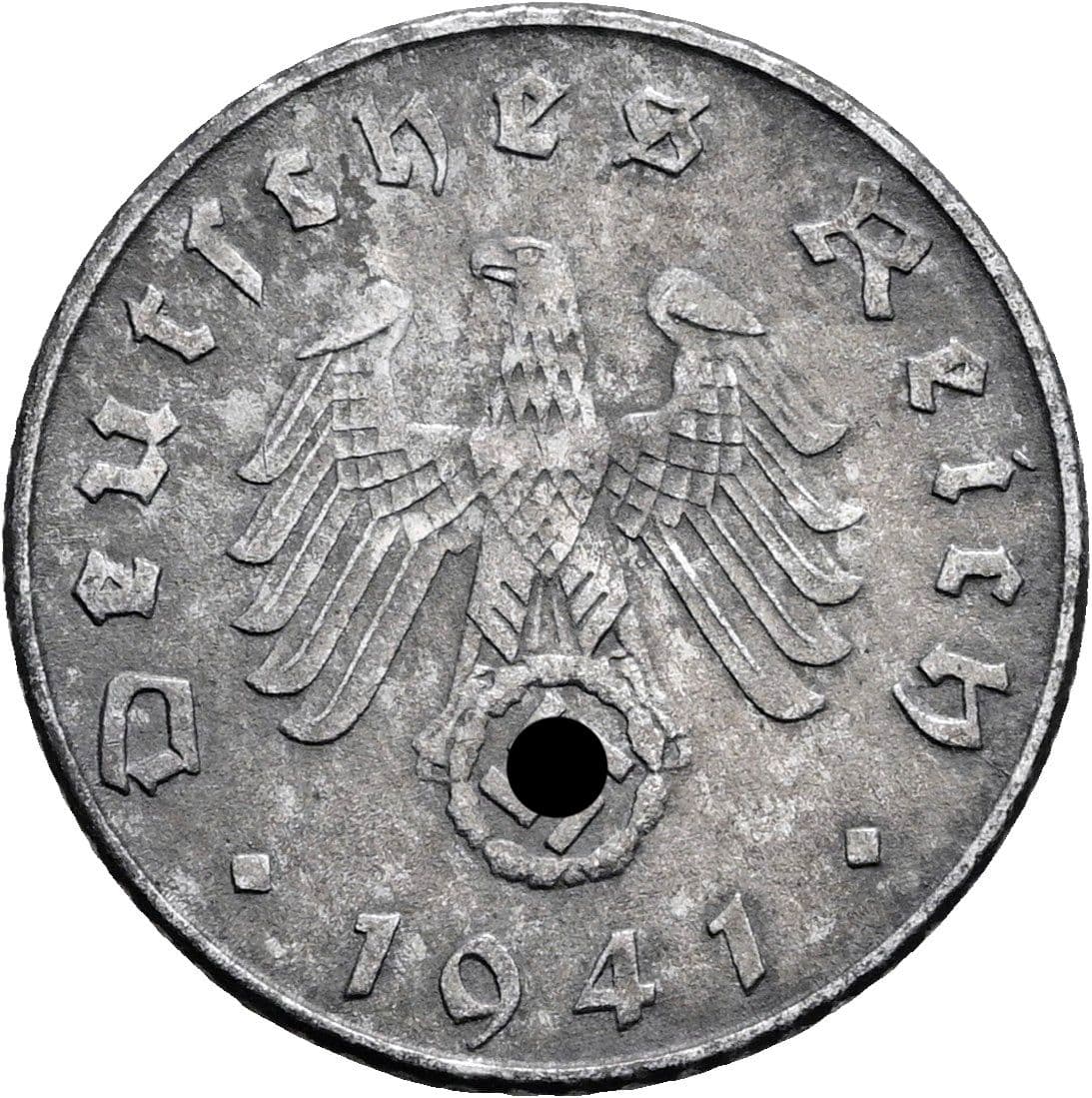5 Reichspfennig 1941 D – Rückseite
