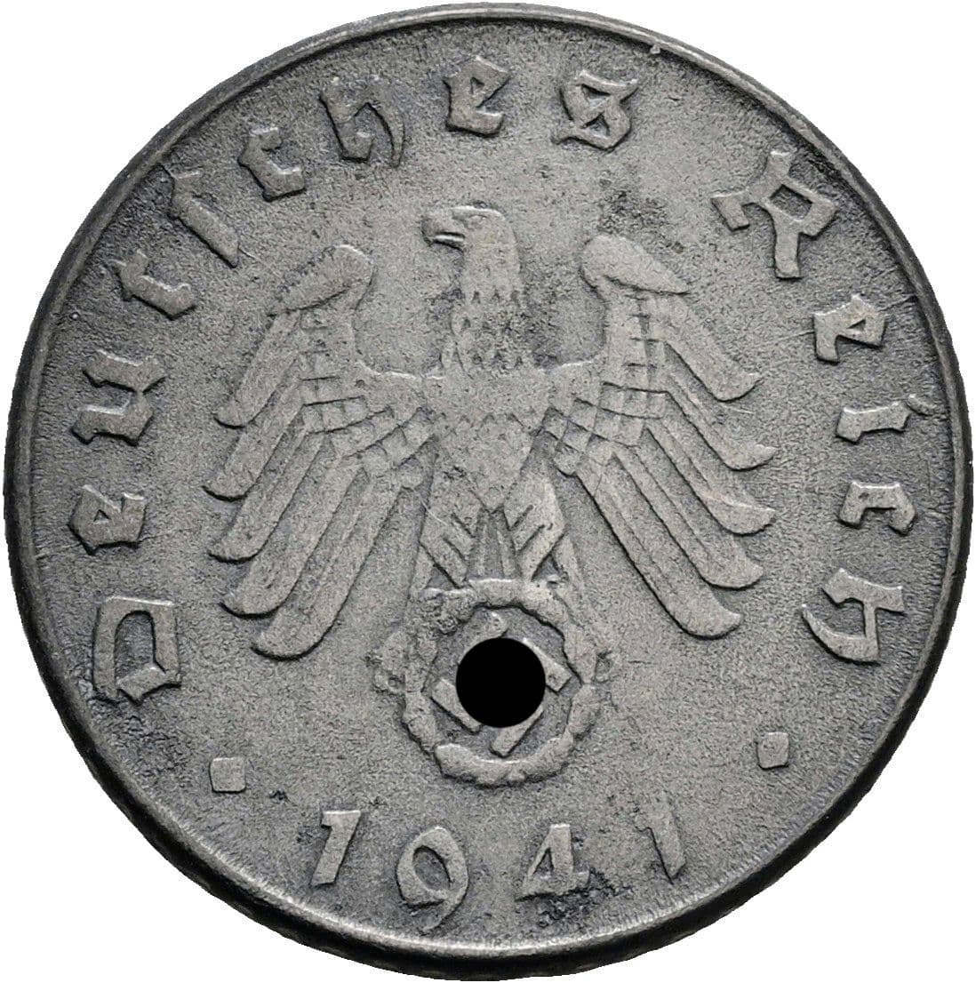 5 Reichspfennig 1941 D – Rückseite