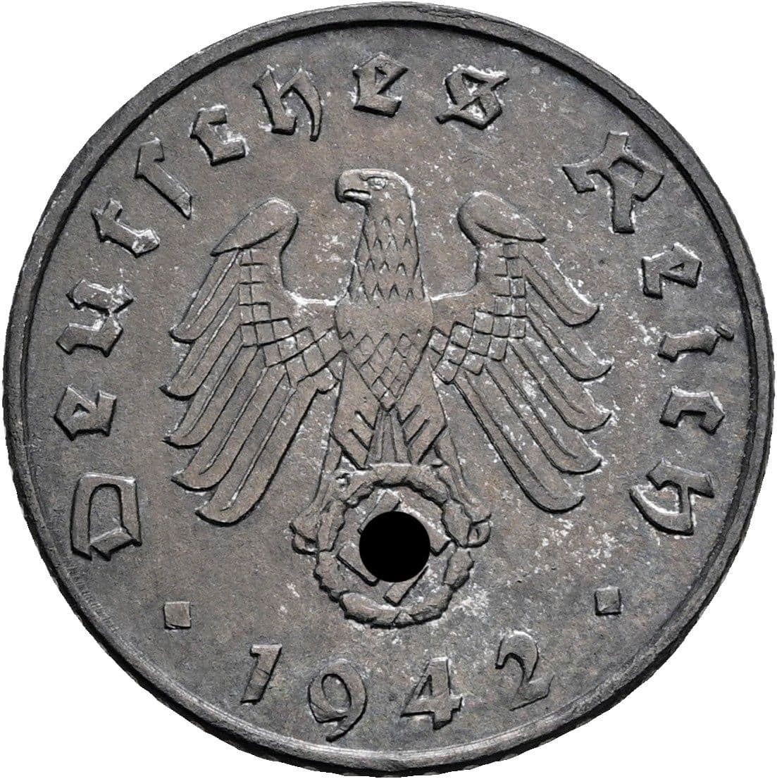 5 Reichspfennig 1942 A – Rückseite