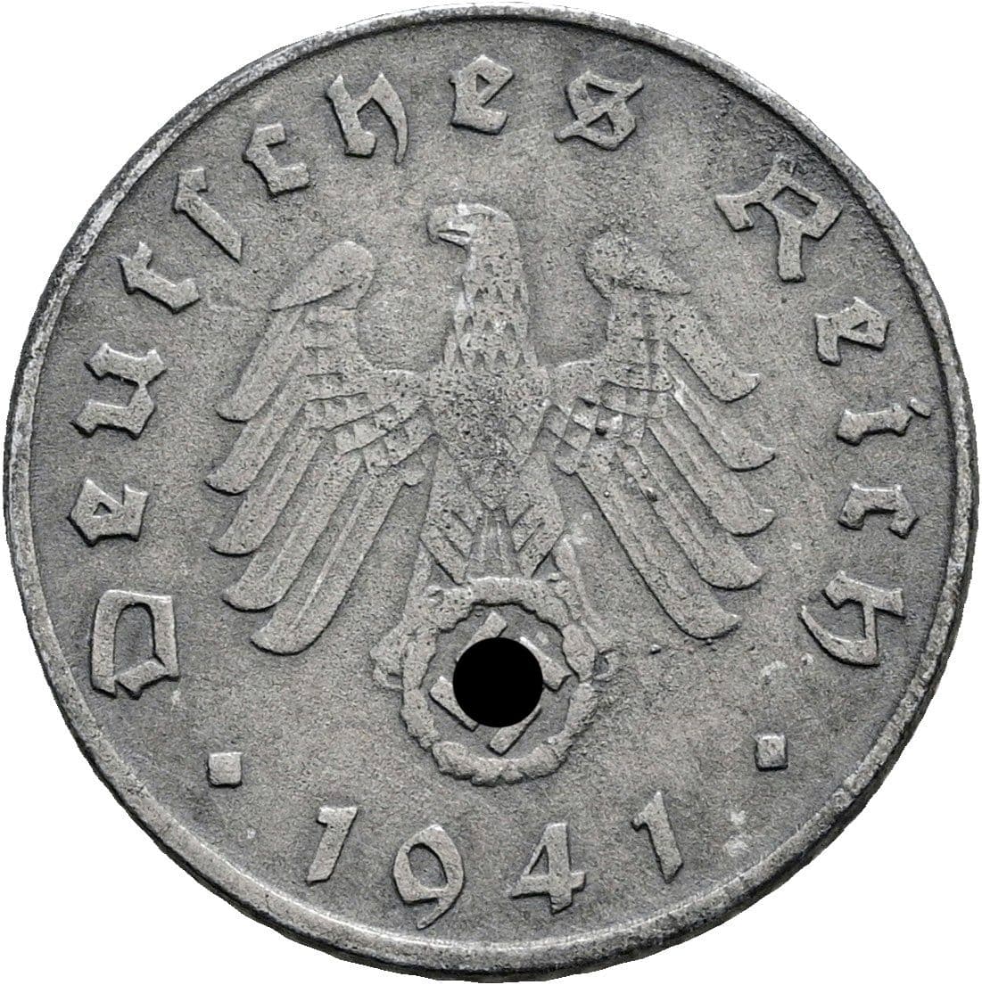 5 Reichspfennig 1941 D – Rückseite