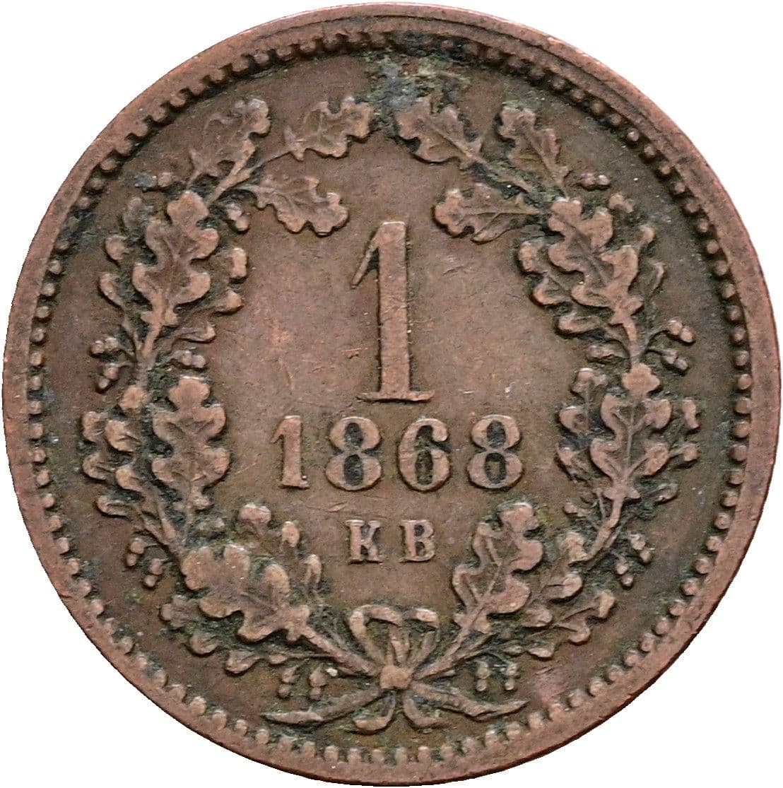 1 Krajczar Franz Joseph I. 1848-1916 1868 KB – Vorderseite