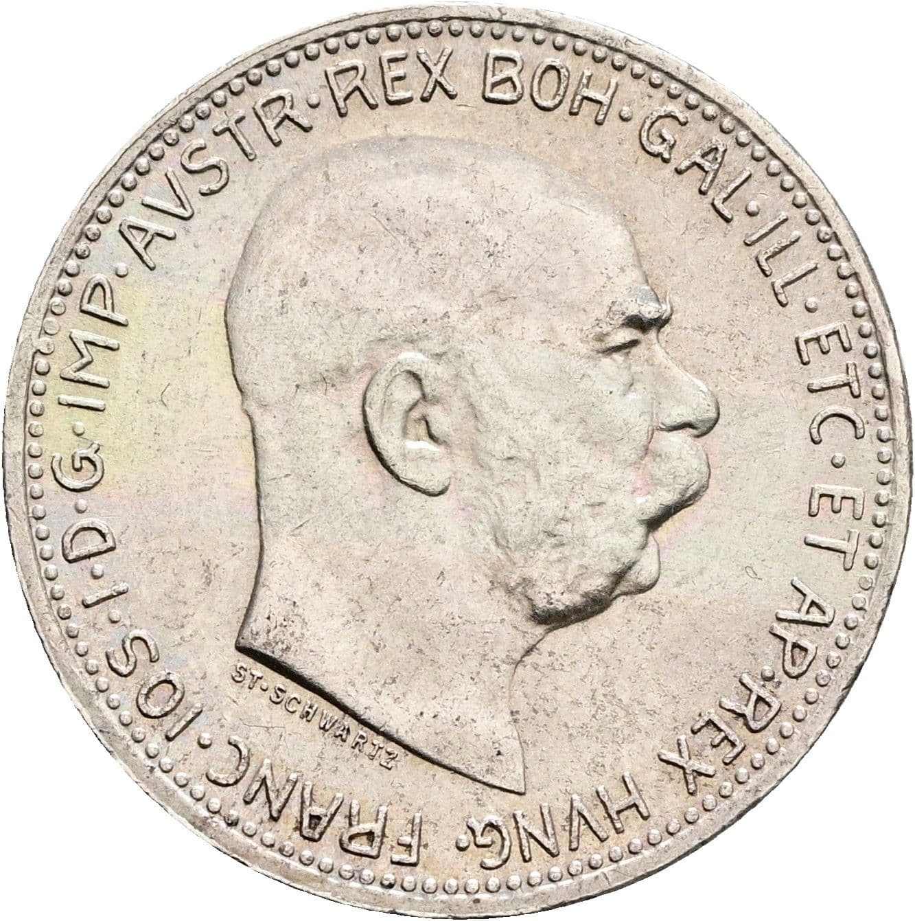 1 Krone Franz Joseph I. 1848-1916 1915 – Vorderseite