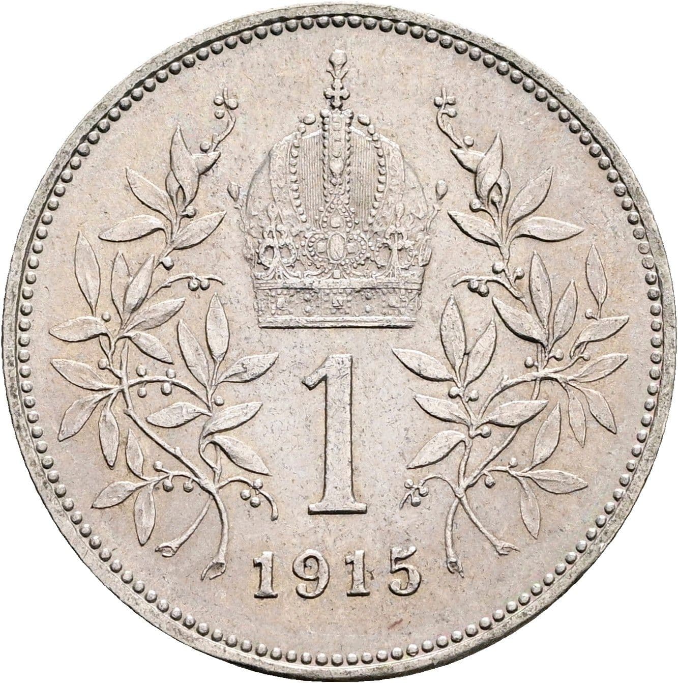 1 Krone Franz Joseph I. 1848-1916 1915 – Rückseite