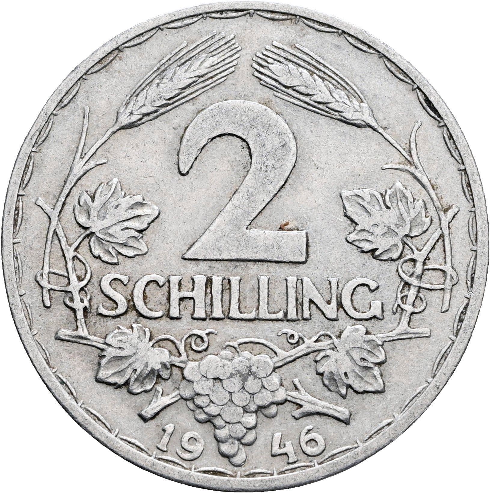 2 Schilling 1946 – Vorderseite