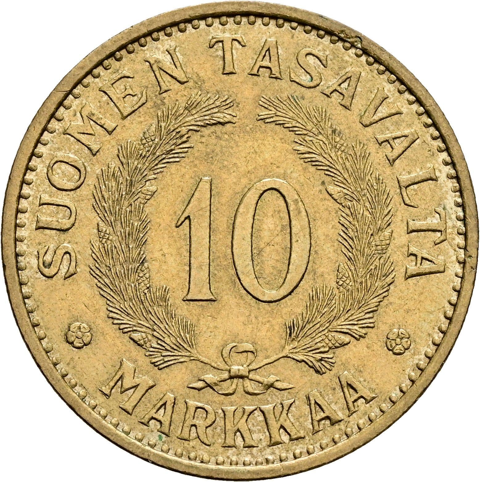 10 Markkaa 1939 S – Vorderseite