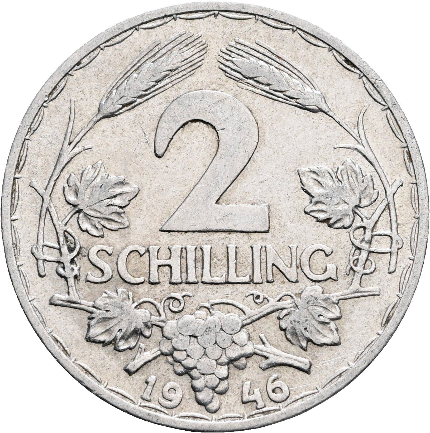 2 Schilling 1946 – Vorderseite