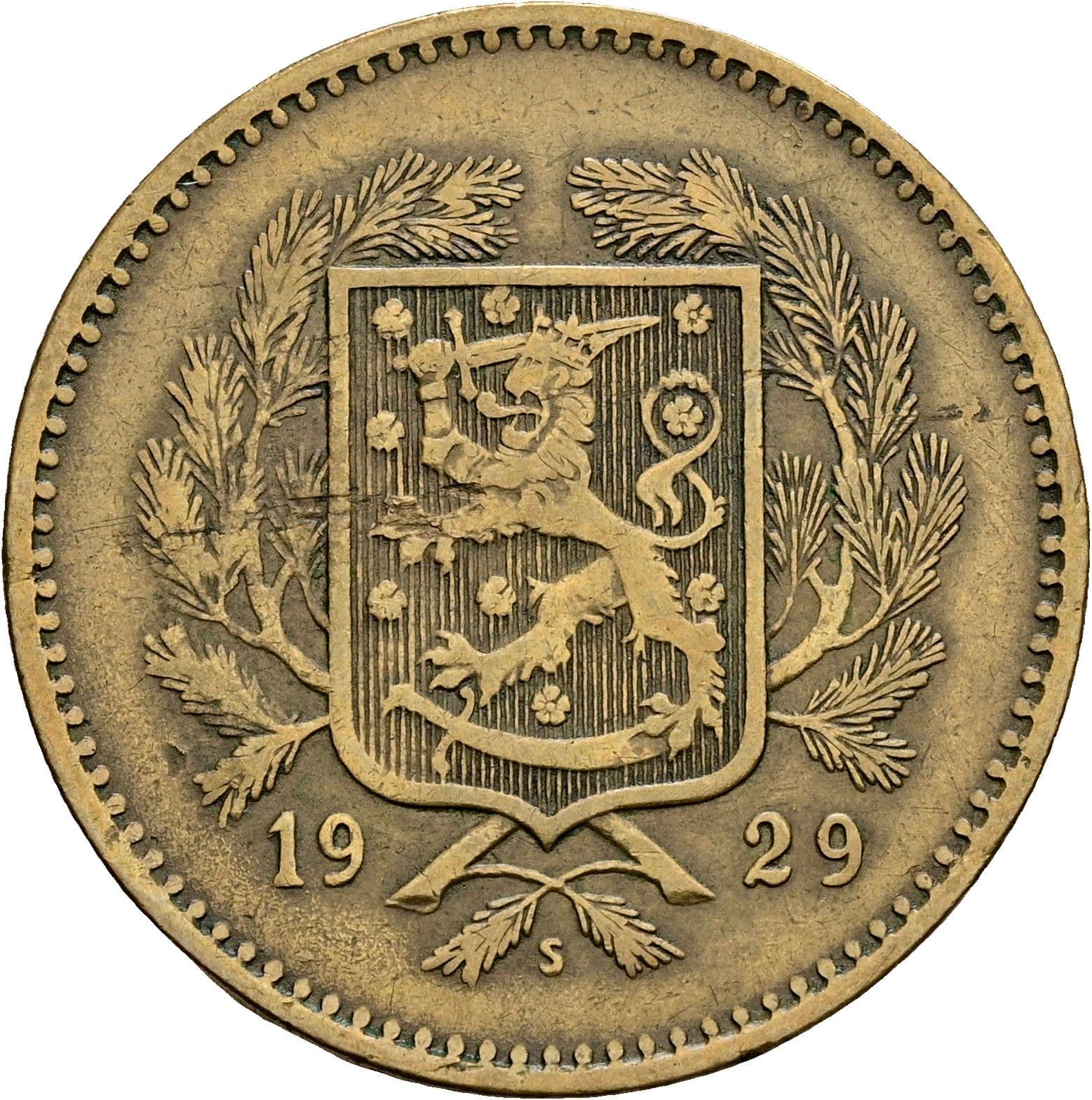 10 Markkaa 1929 S – Rückseite