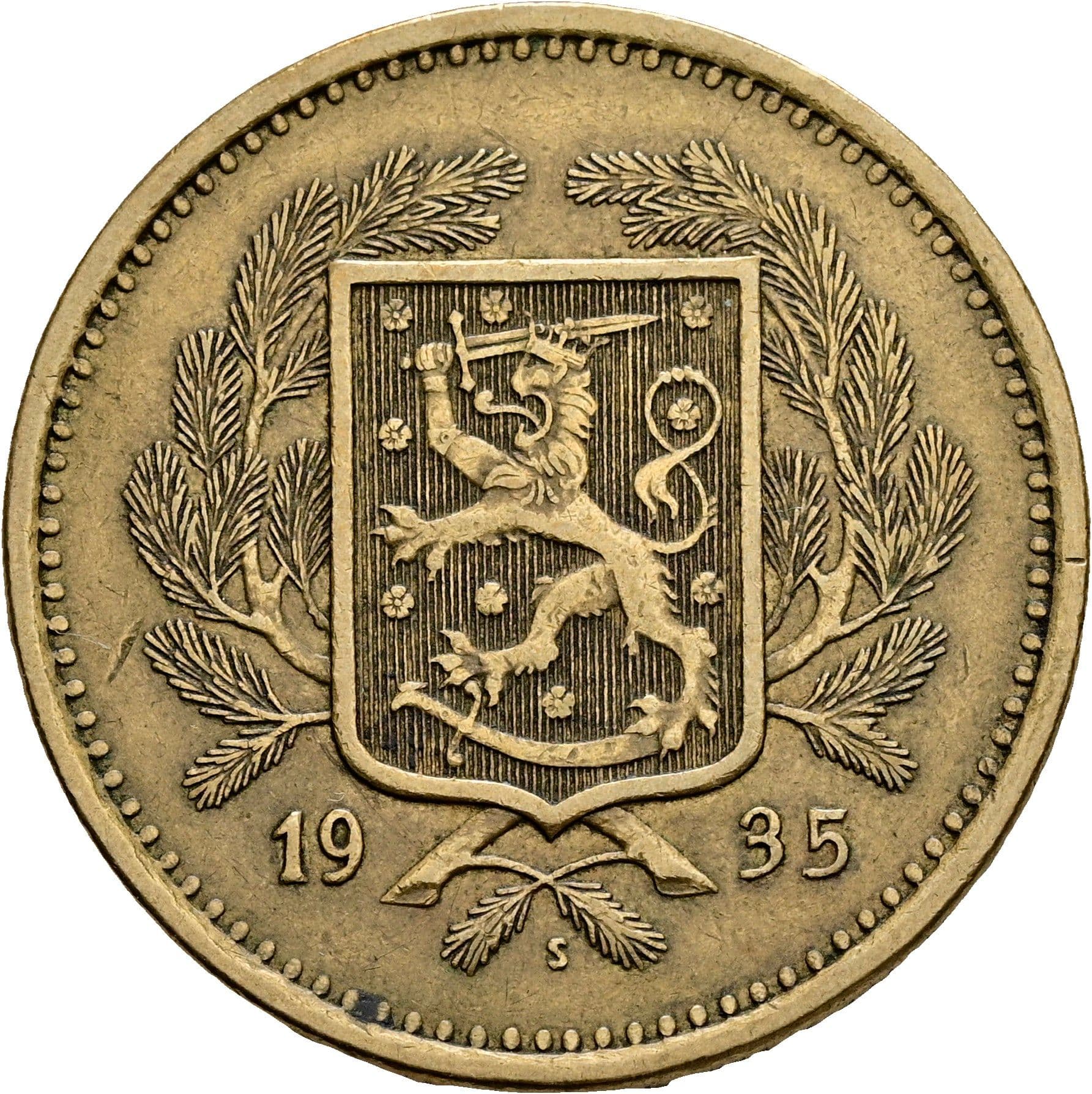 20 Markkaa 1935 S – Rückseite