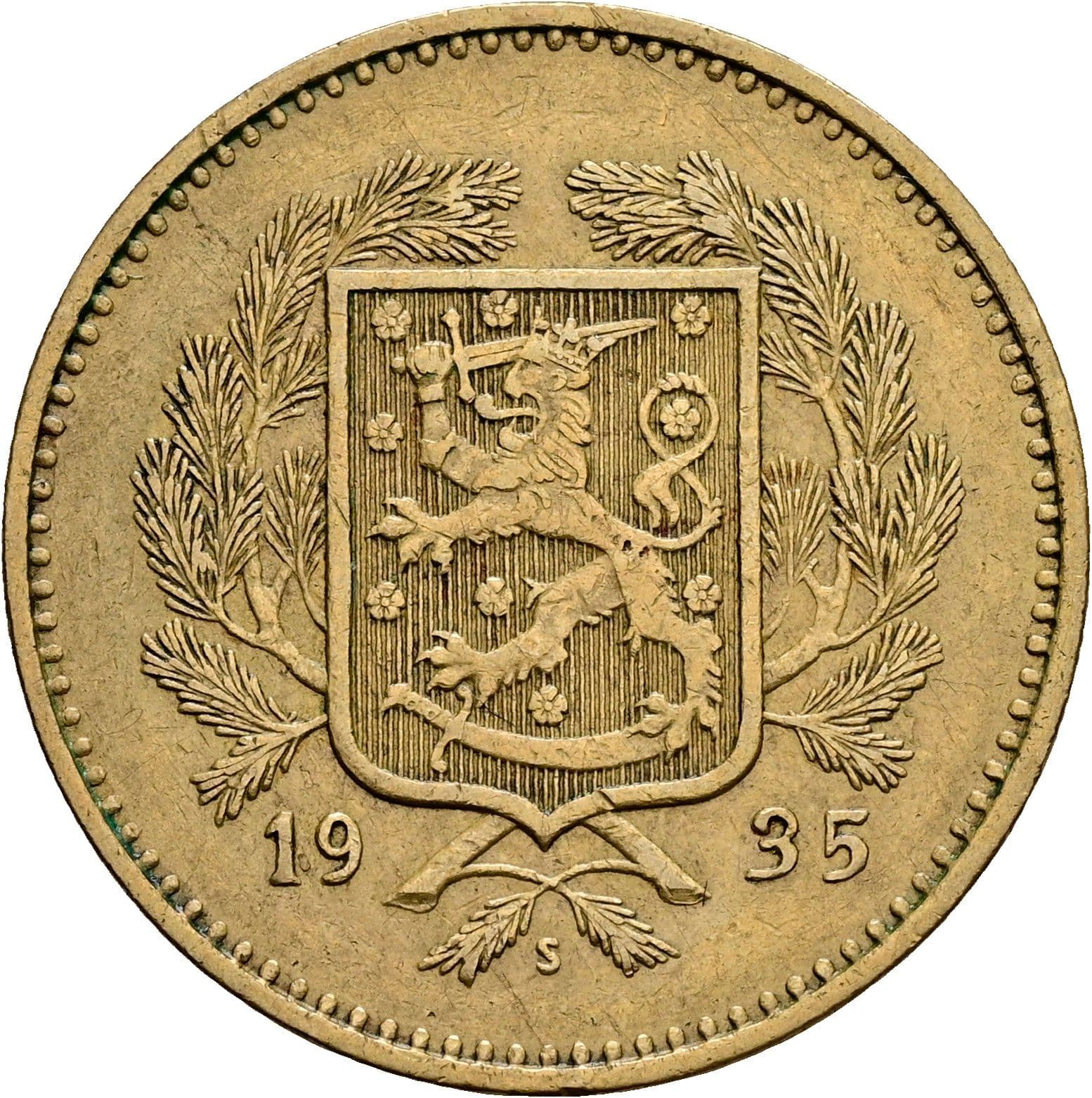 10 Markkaa 1935 S – Rückseite