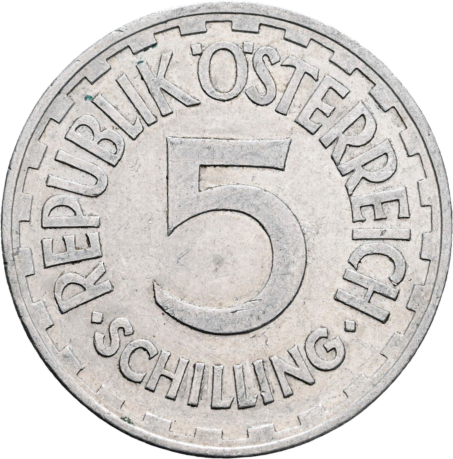 5 Schilling 1952 – Vorderseite
