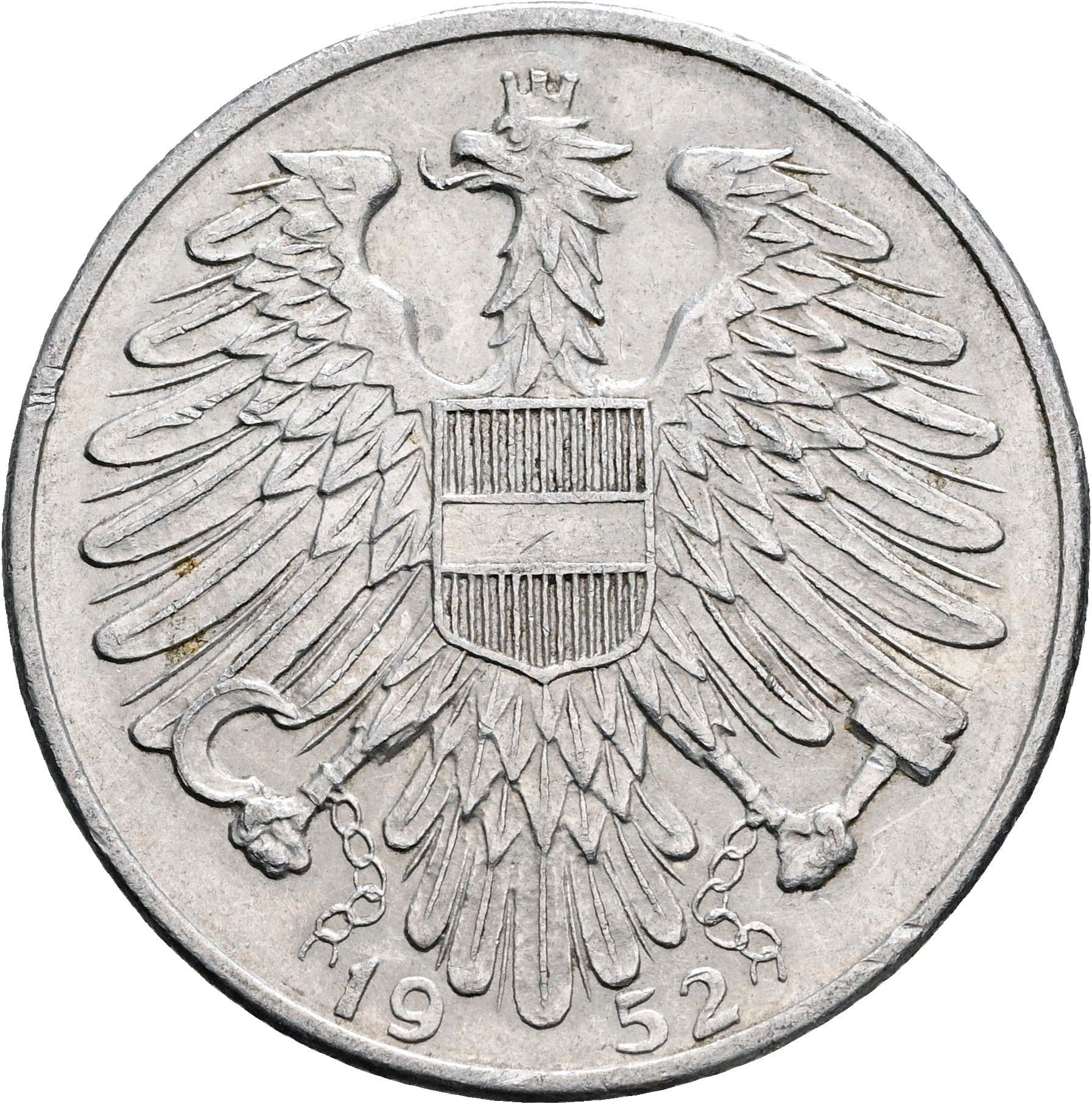 5 Schilling 1952 – Rückseite