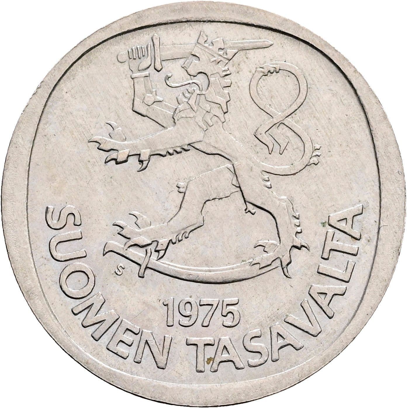 1 Markka 1975 – Rückseite