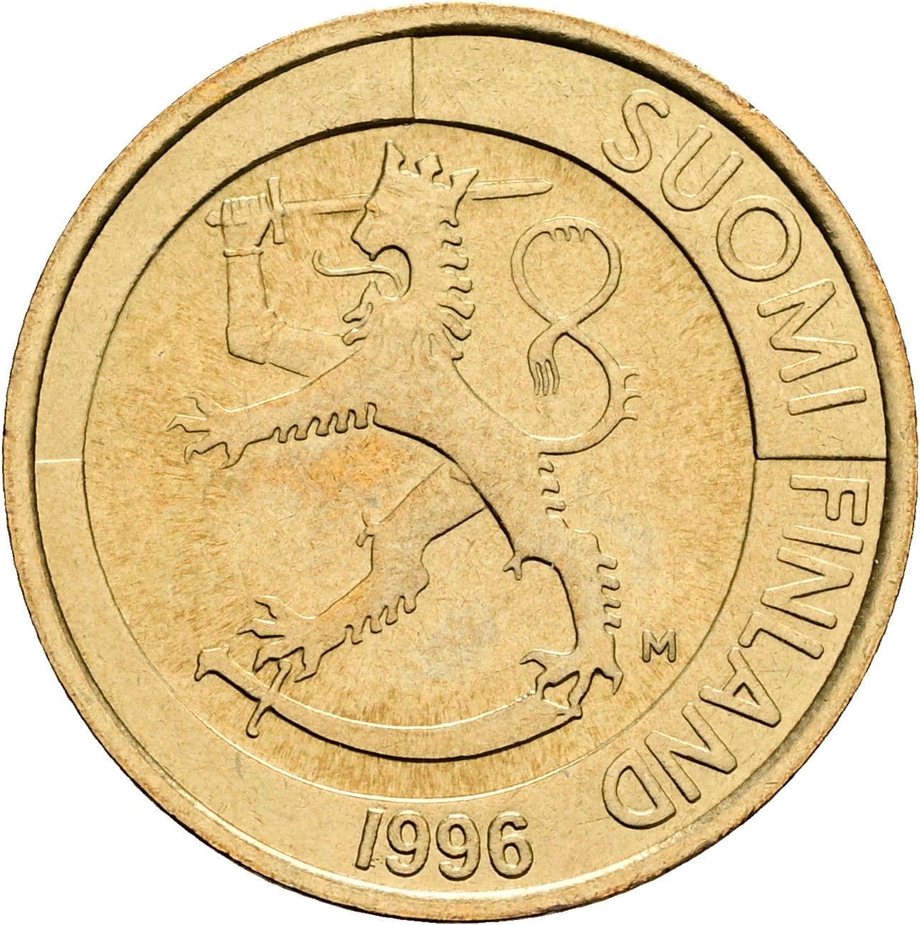 1 Markka 1996 – Rückseite