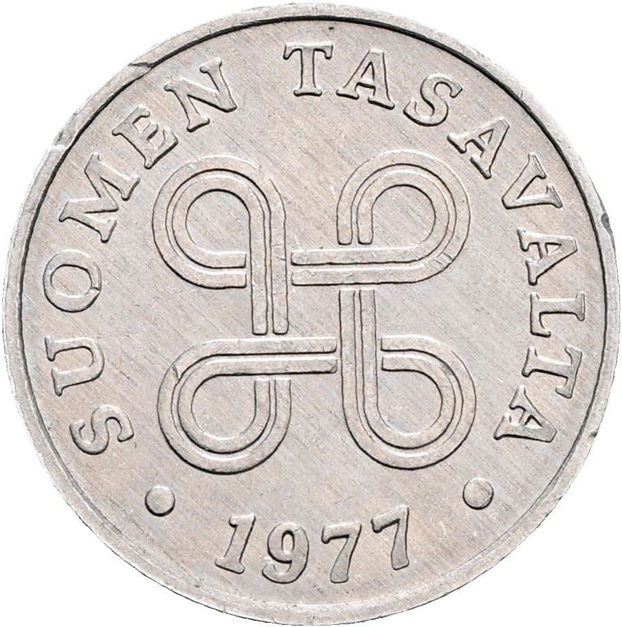 1 Penni 1977 – Rückseite