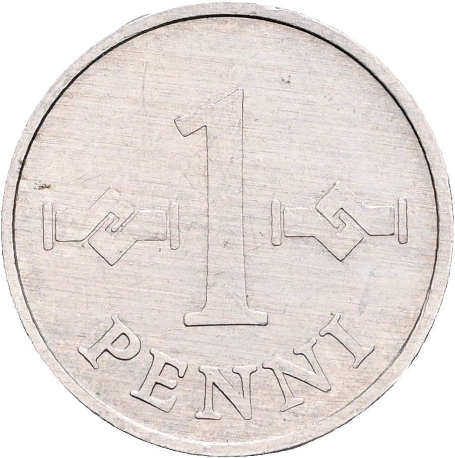1 Penni 1972 – Vorderseite