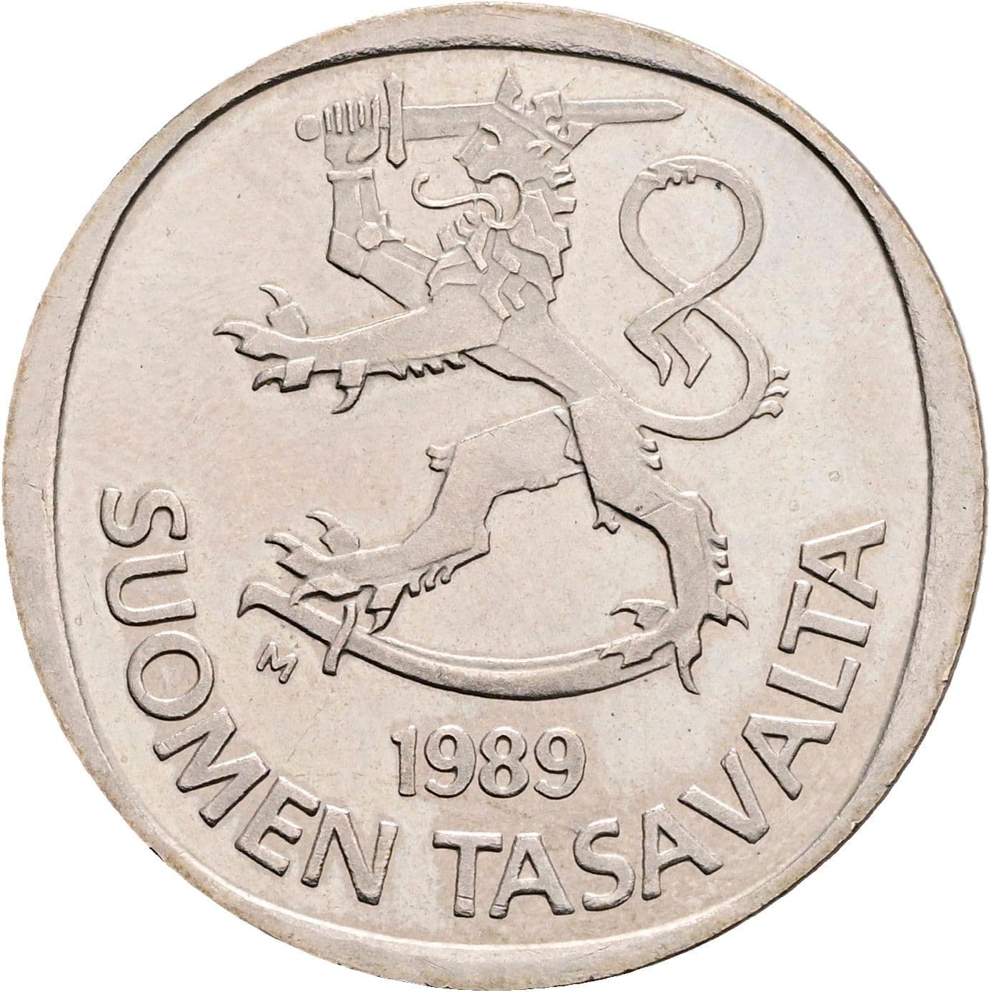 1 Markka 1989 M – Rückseite