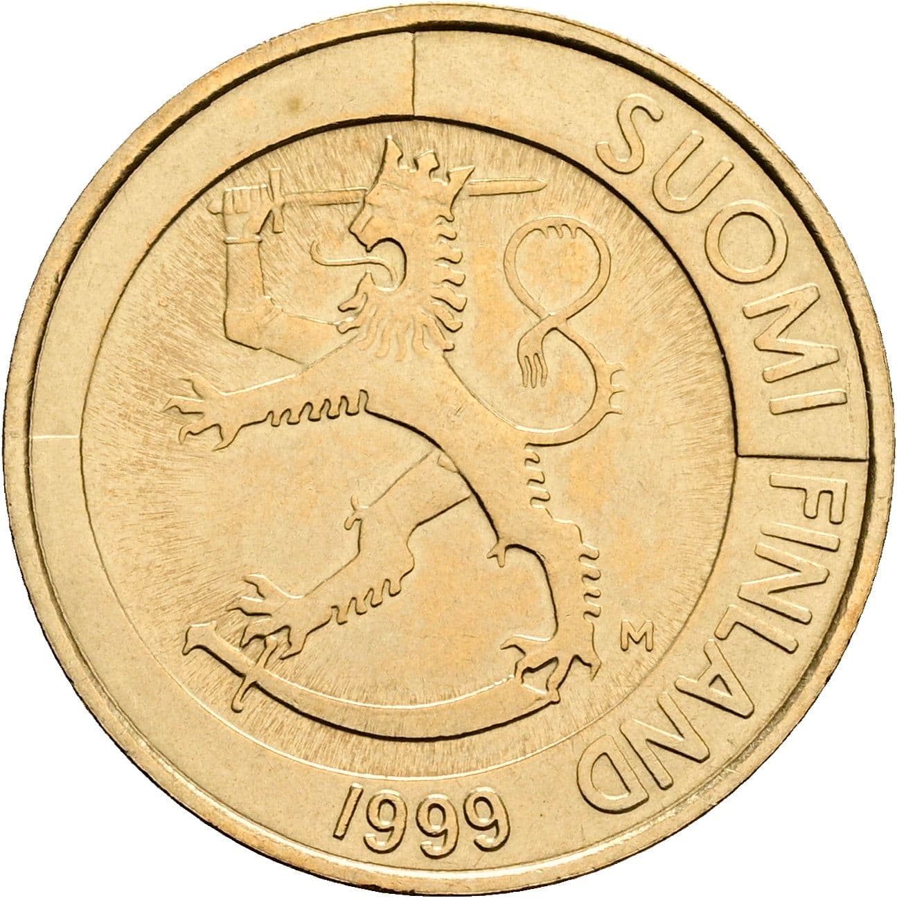 1 Markka 1999 – Rückseite