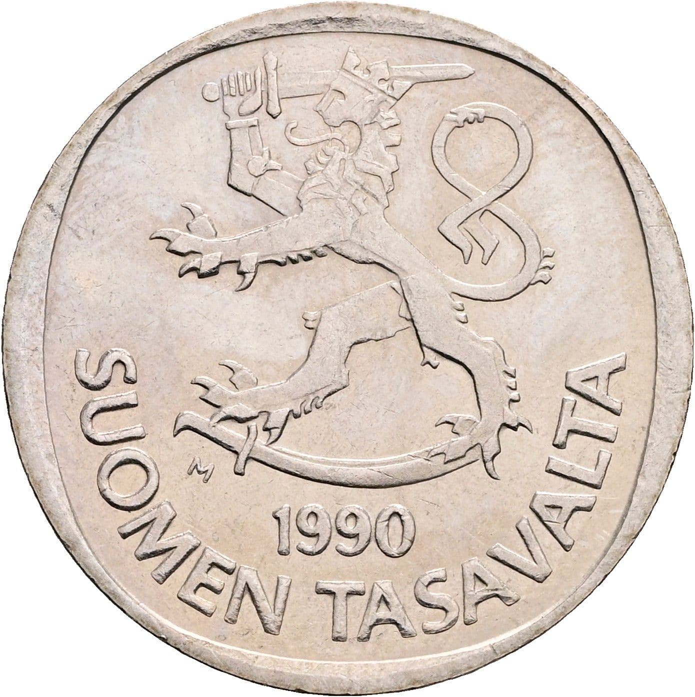 1 Markka 1990 M – Rückseite