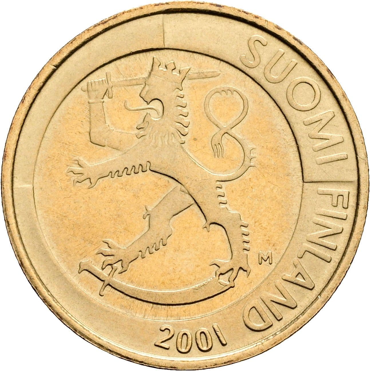 1 Markka 2001 – Rückseite