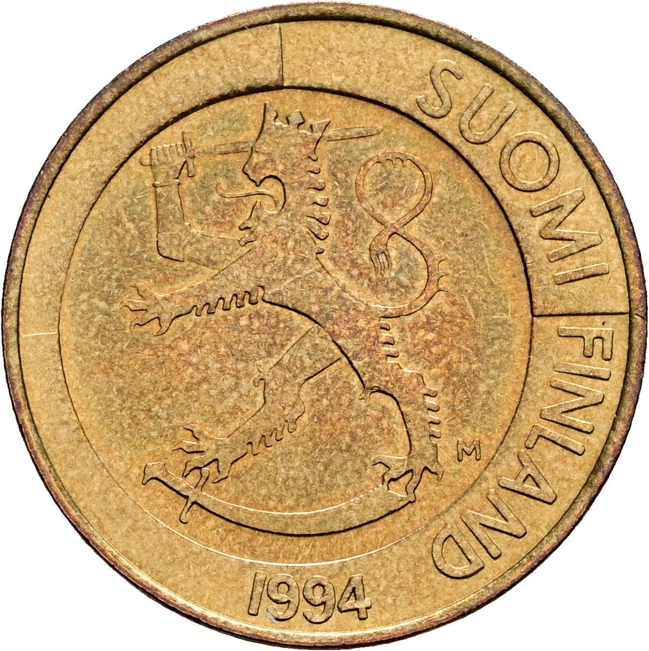 1 Markka 1994 – Rückseite