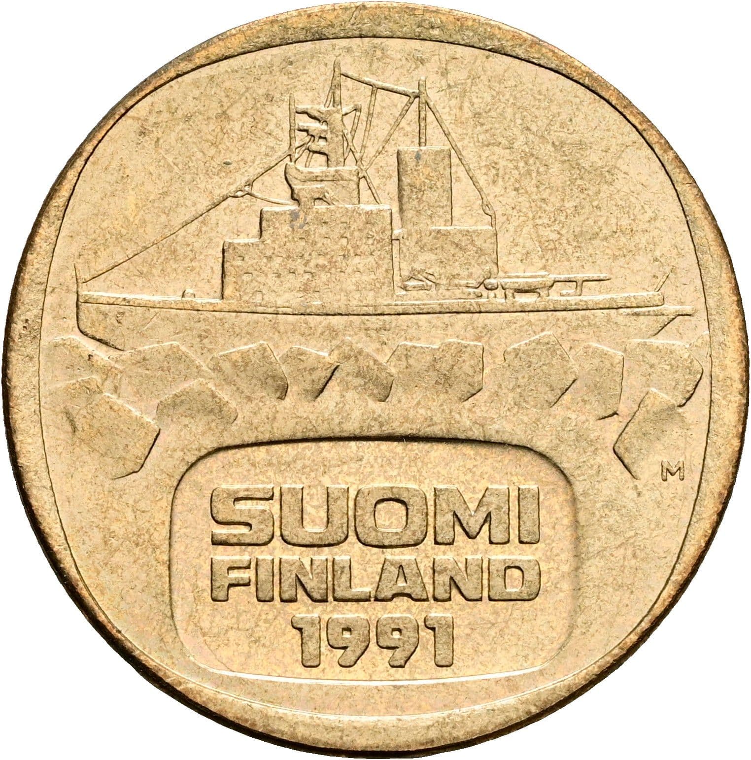 5 Markkaa 1991 – Rückseite