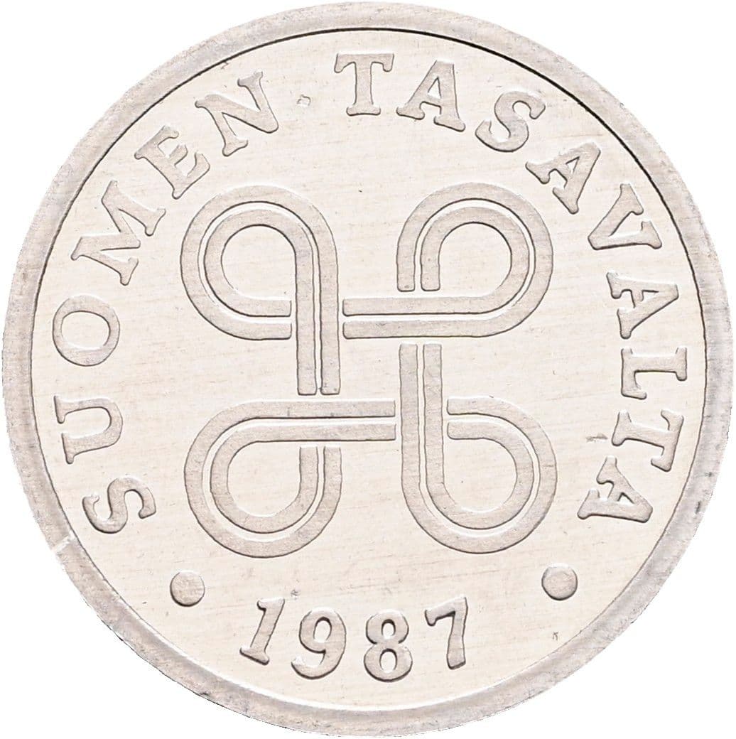 5 Penniä 1987 – Rückseite