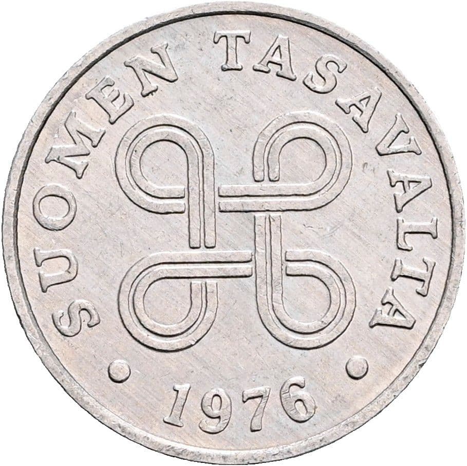 1 Penni 1976 – Rückseite