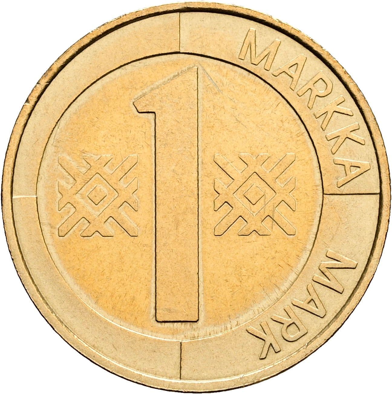 1 Markka 2000 – Vorderseite