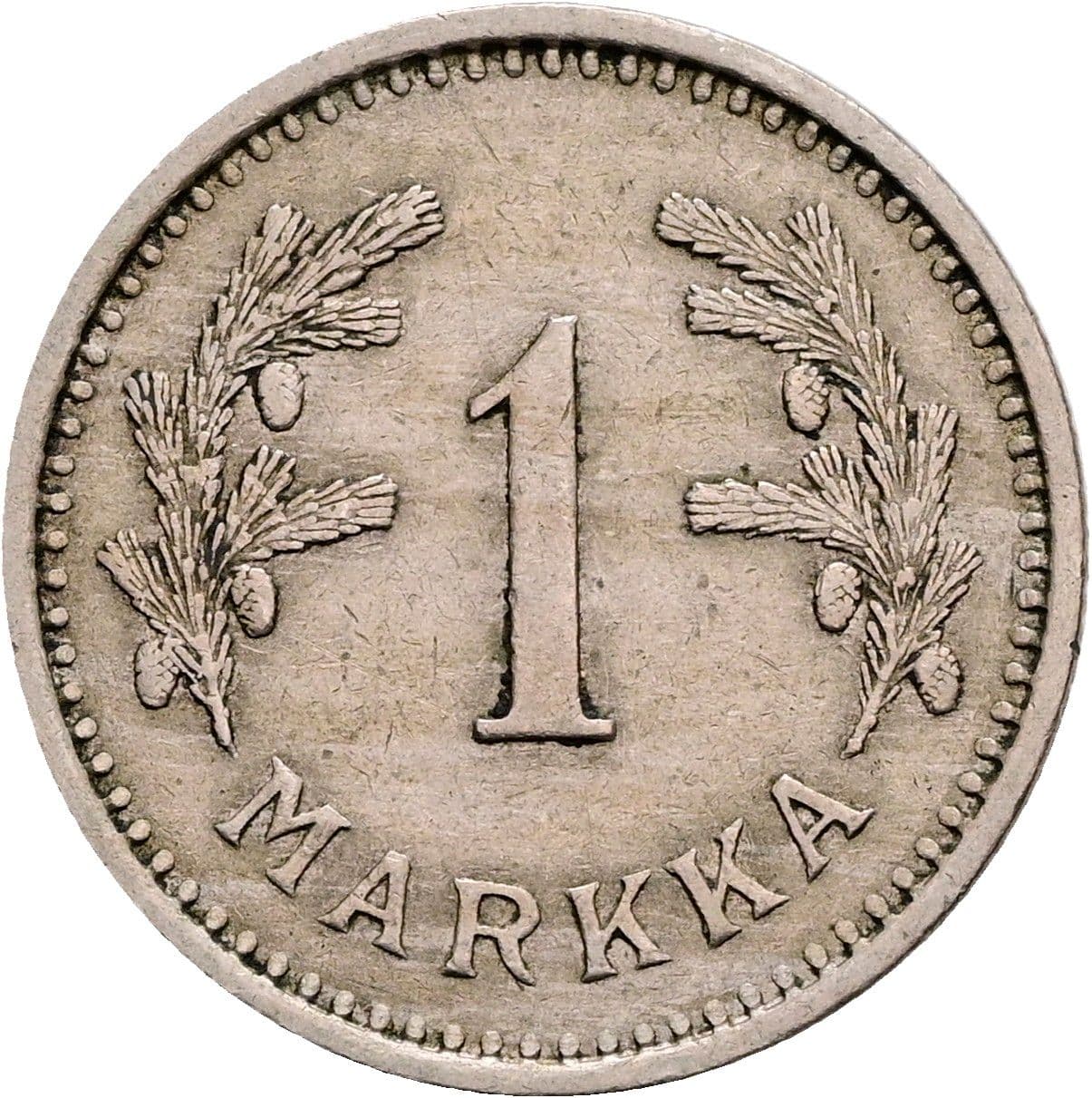 1 Markka 1938 S – Vorderseite
