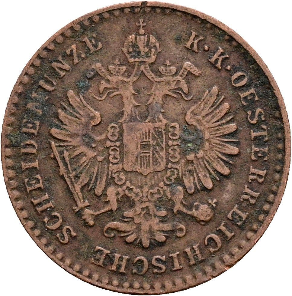 5/10 Kreuzer Franz Joseph I. 1848-1916 1859 M – Rückseite