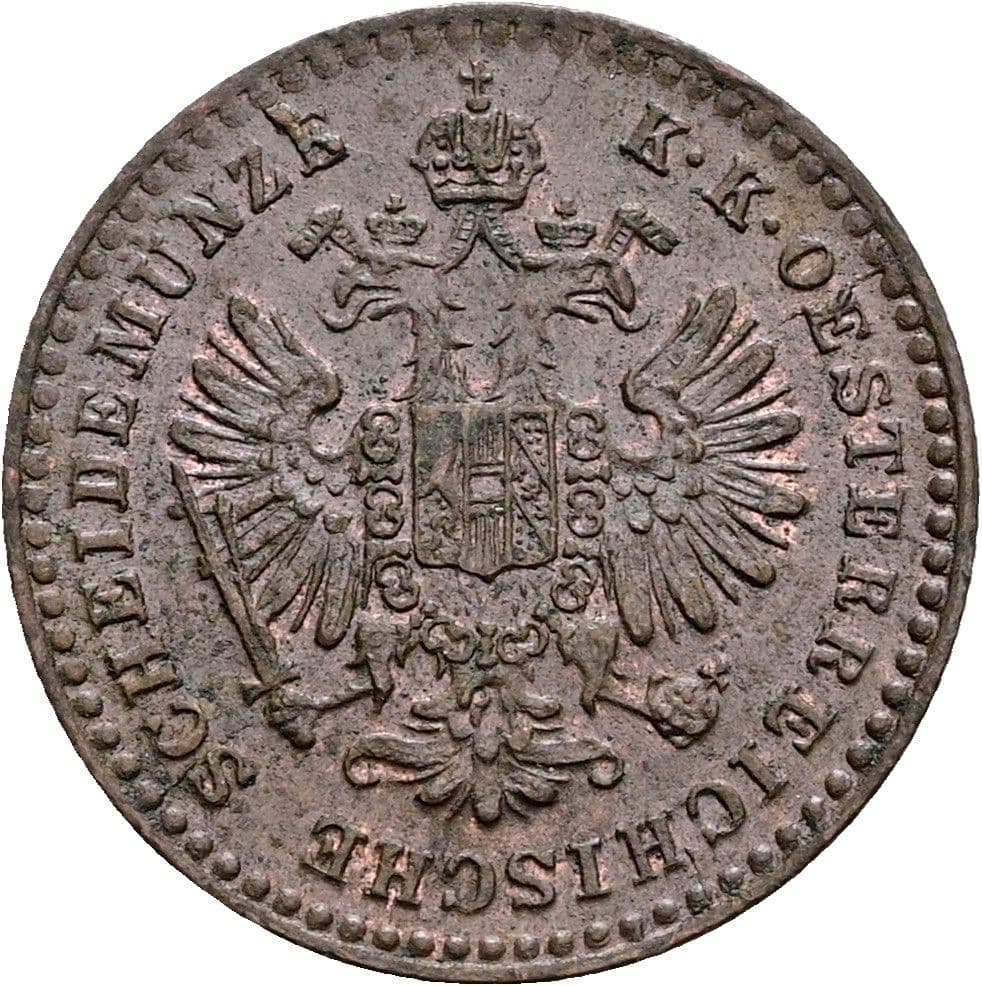 5/10 Kreuzer Franz Joseph I. 1848-1916 1885 – Rückseite