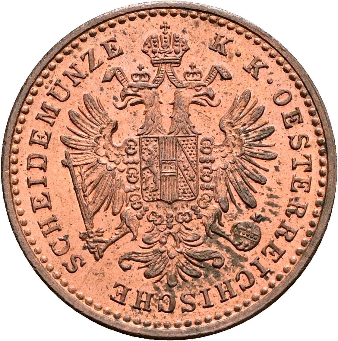 1 Kreuzer Franz Joseph I. 1848-1916 1881 – Rückseite