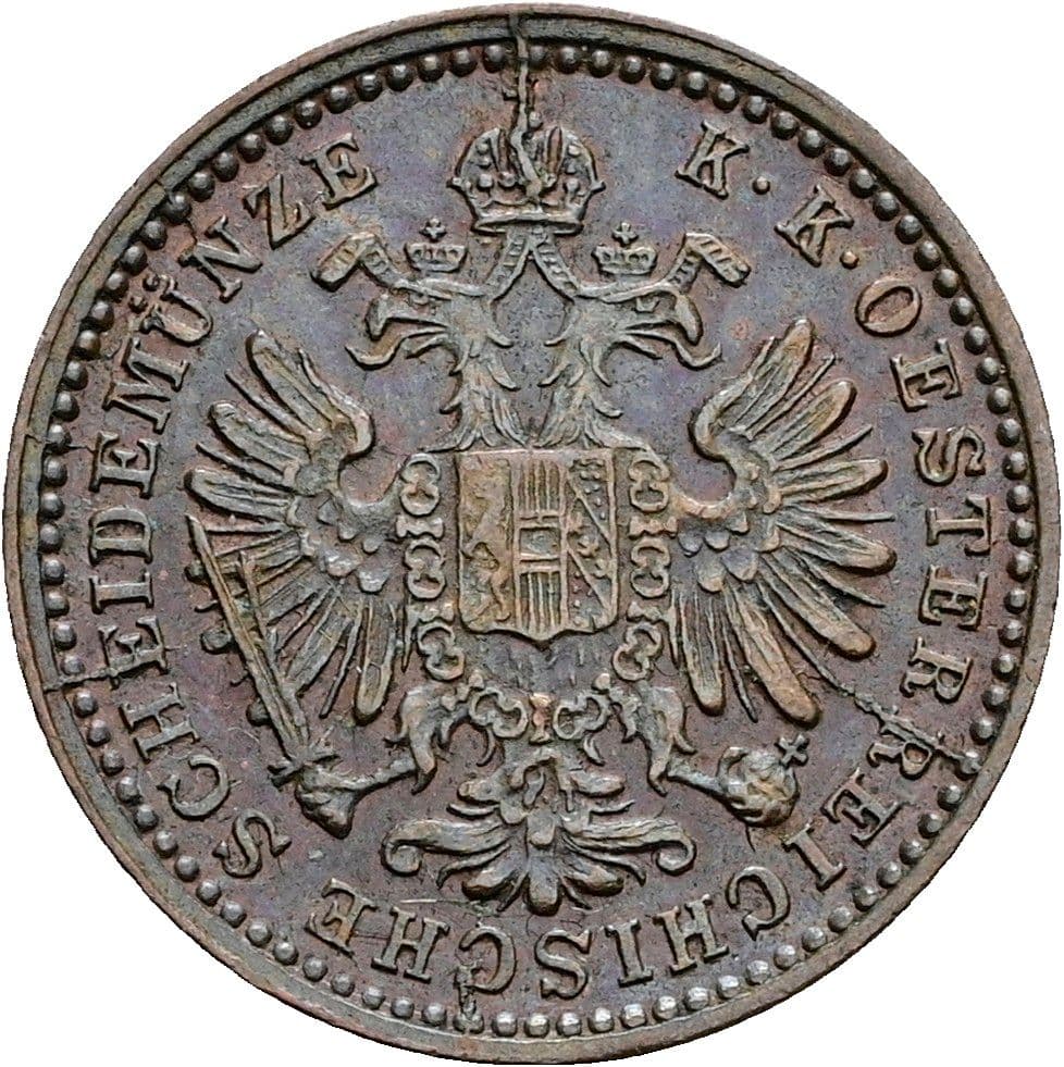 5/10 Kreuzer Franz Joseph I. 1848-1916 1885 – Rückseite