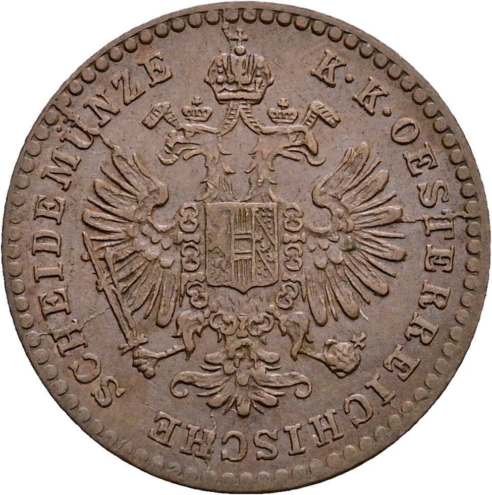 5/10 Kreuzer Franz Joseph I. 1848-1916 1885 – Rückseite