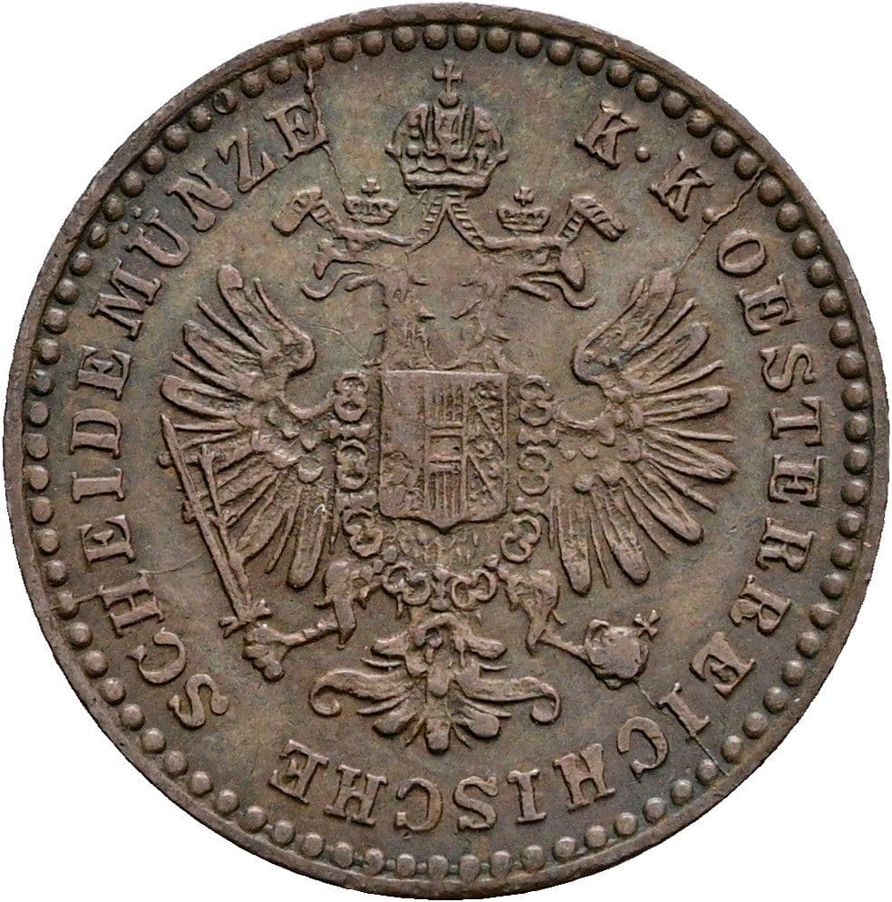 5/10 Kreuzer Franz Joseph I. 1848-1916 1885 – Rückseite