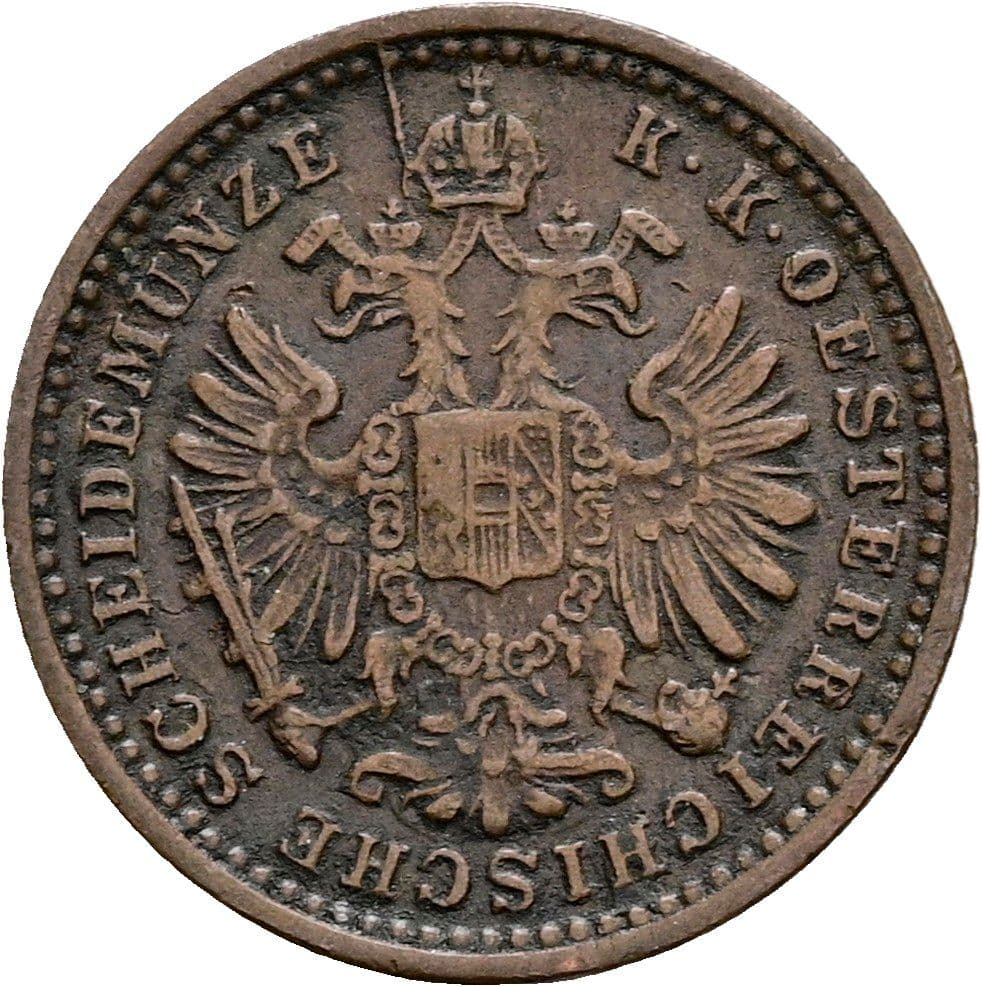 5/10 Kreuzer Franz Joseph I. 1848-1916 1891 – Rückseite