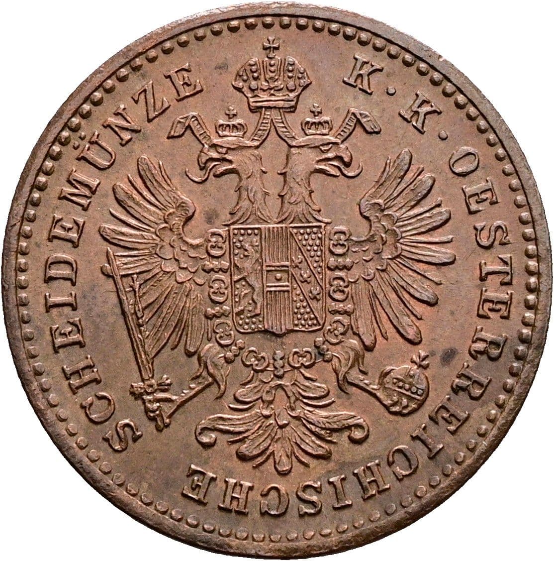 1 Kreuzer Franz Joseph I. 1848-1916 1881 – Rückseite