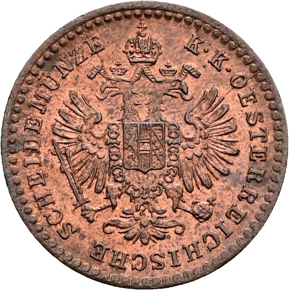 5/10 Kreuzer Franz Joseph I. 1848-1916 1885 – Rückseite