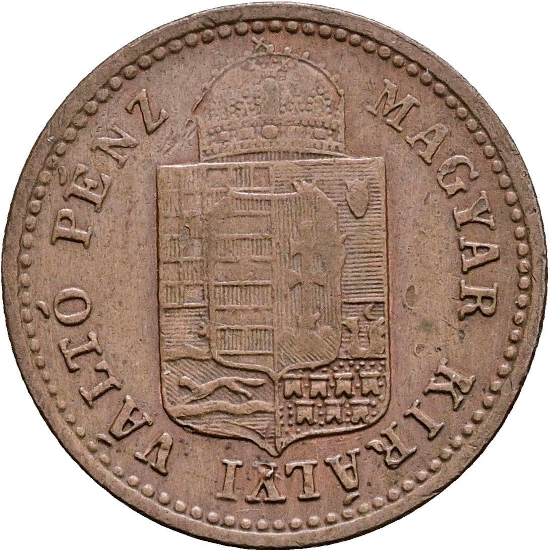 1 Krajczar Franz Joseph I. 1848-1916 1887 KB – Rückseite