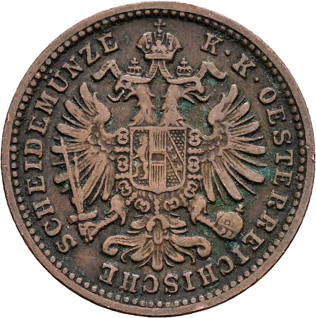 1 Kreuzer Franz Joseph I. 1848-1916 1885 – Rückseite