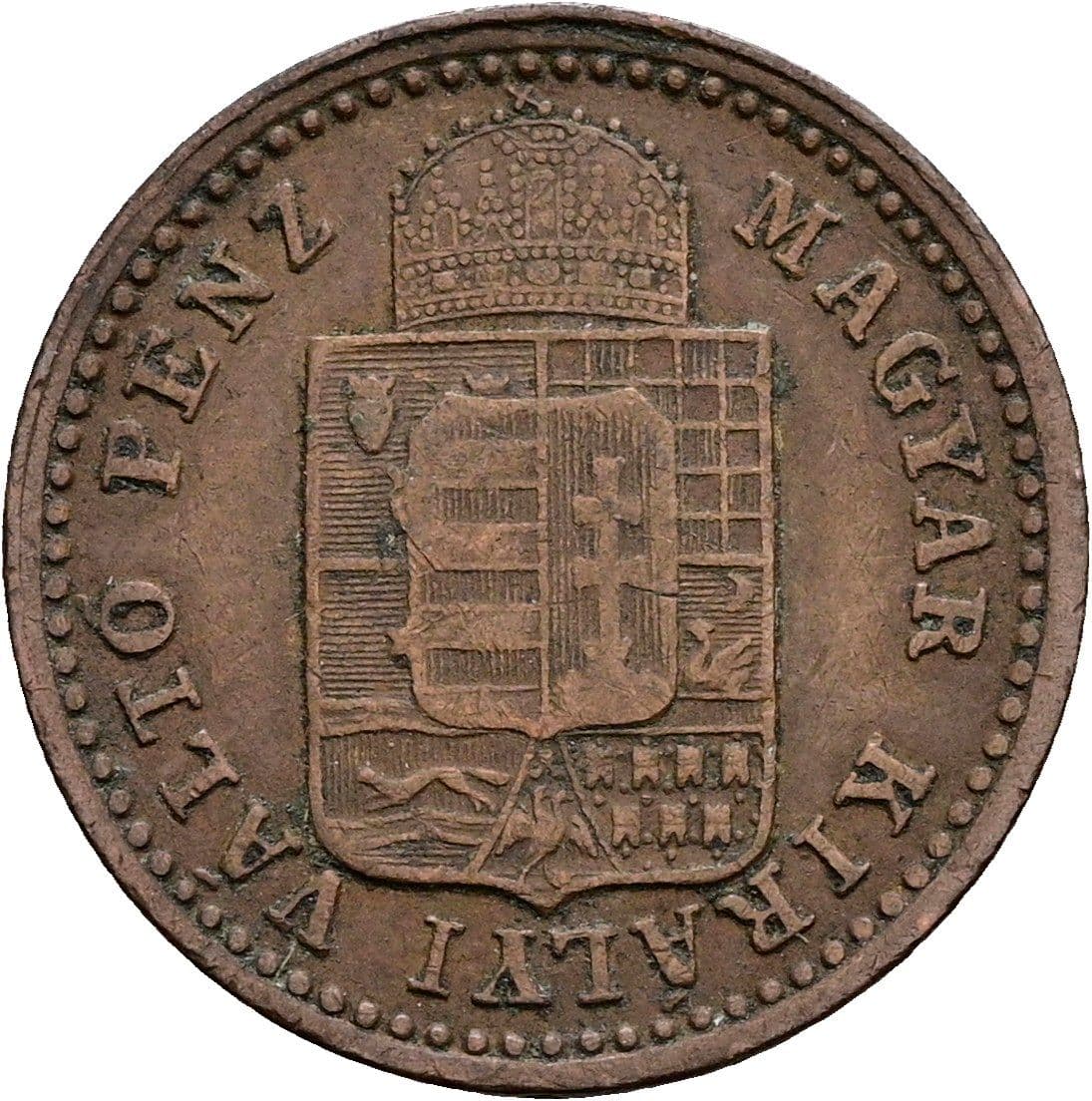 1 Krajczar Franz Joseph I. 1848-1916 1892 KB – Rückseite