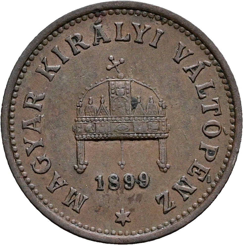 1 Filler Franz Joseph I. 1848-1916 1899 KB – Rückseite