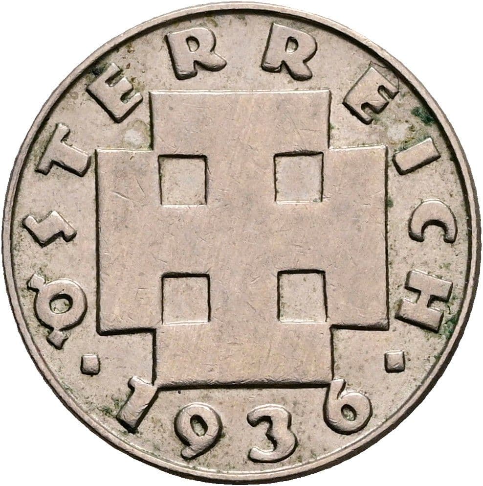 5 Groschen 1936 – Rückseite