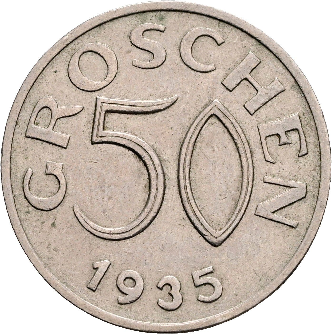 50 Groschen 1935 – Vorderseite