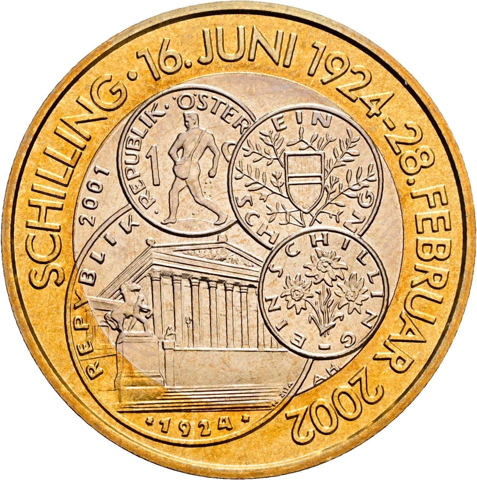 50 Schilling 2001 – Rückseite