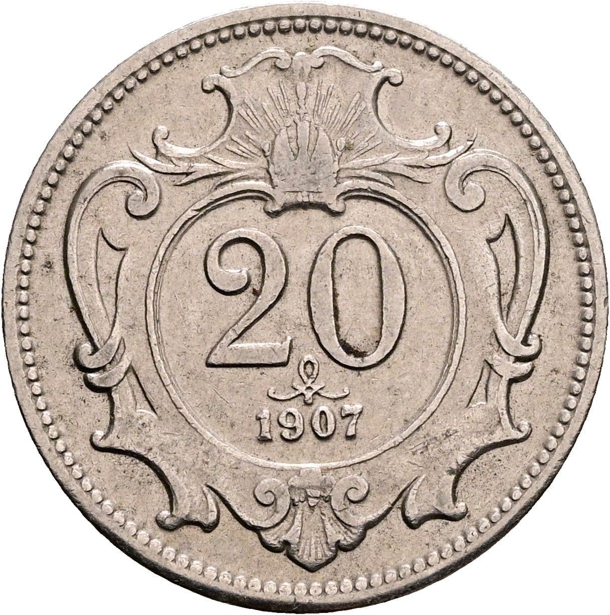 20 Heller Franz Joseph I. 1848-1916 1907 – Vorderseite