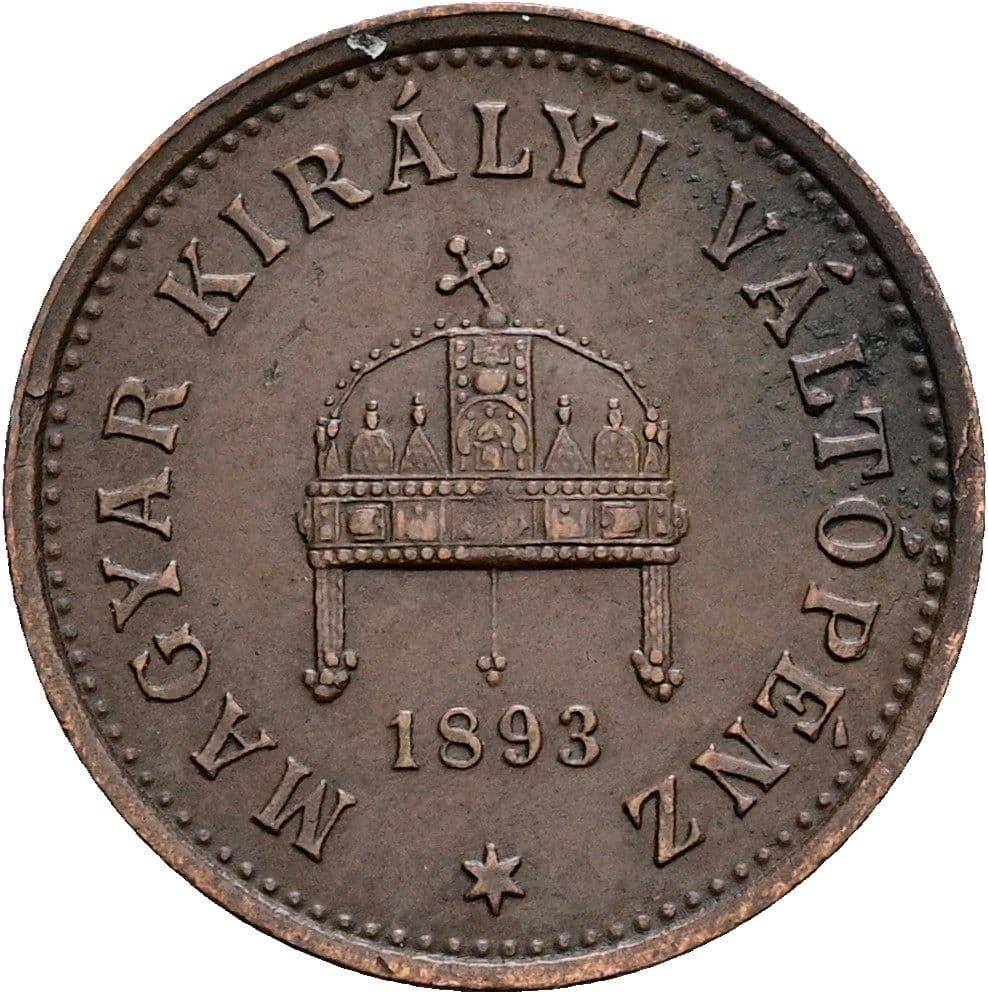 1 Filler Franz Joseph I. 1848-1916 1893 KB – Rückseite